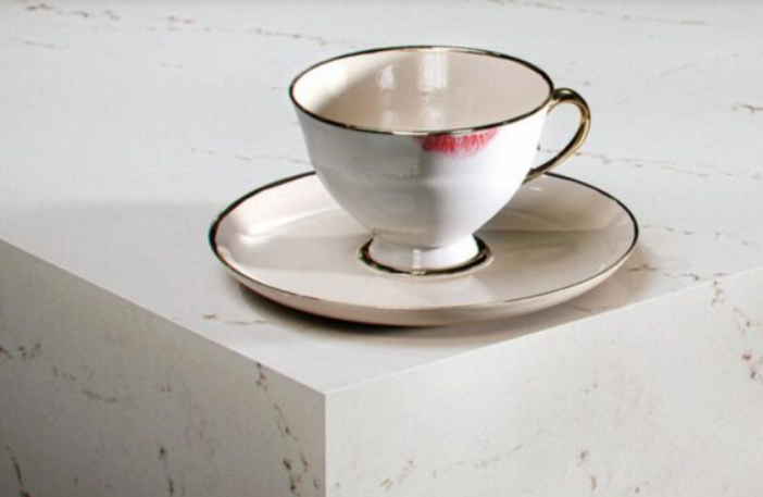 Promotion Porcelaine Caesarstone 5112 ATERA BLANCA 3/4 pouces 110"x56"