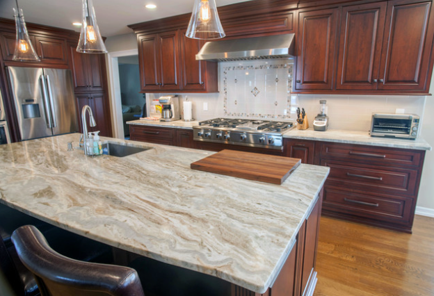 Dolomite Fantasy Brown Comptoir en Quartzite Naturel