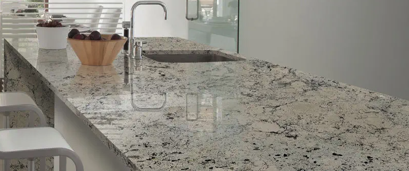 Granit Alaska White Comptoir de cuisine