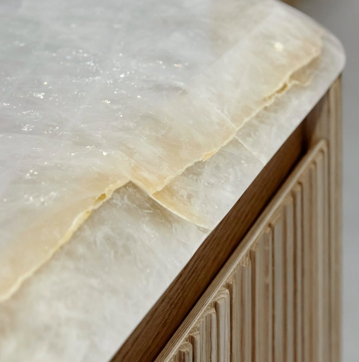 Quartzite Cristalo Sensa Comptoir en Pierre Naturelle Protégée