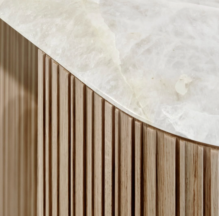 Quartzite Cristalo Sensa Comptoir en Pierre Naturelle Protégée