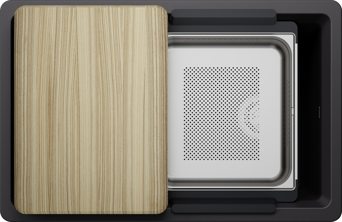 Blanco INTEOS 30 SILGRANIT — fini noir charbon