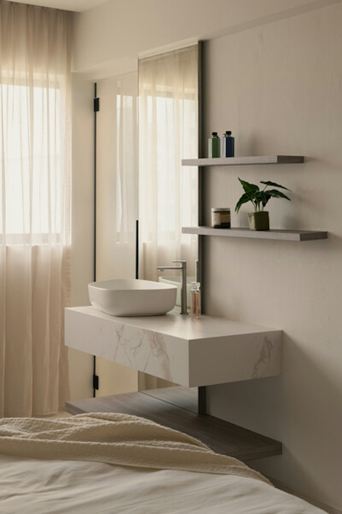 Dekton Entzo22 — projet resort style bathroom | Union Stone