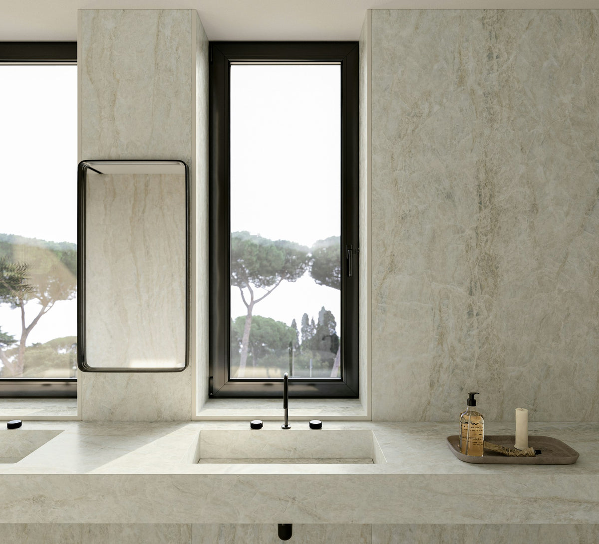 Dekton Nara — projet dekton nara bathroom eu closeup a | Union Stone