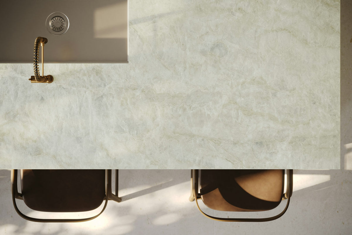 Dekton Nara — projet dekton nara kitchen cna closeup a | Union Stone