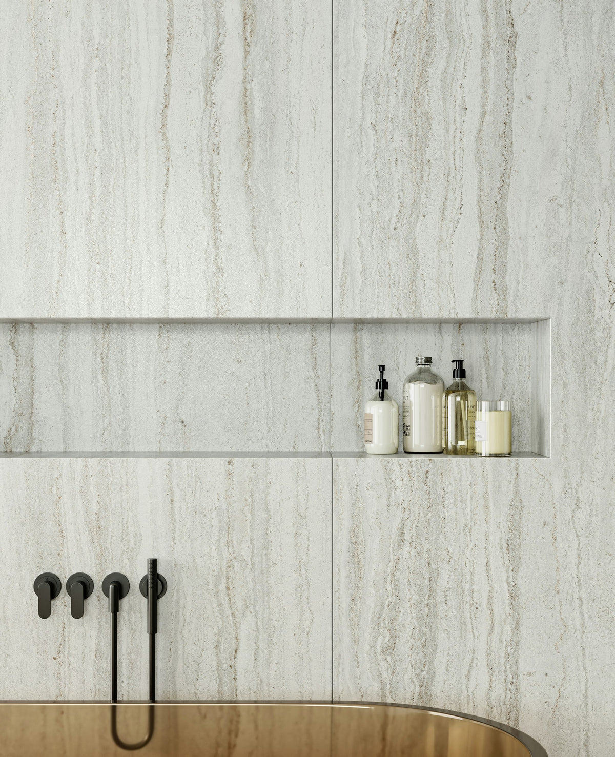 Dekton Trevi — projet dekton pietra edition bathroom trevi polar 3 | Union Stone