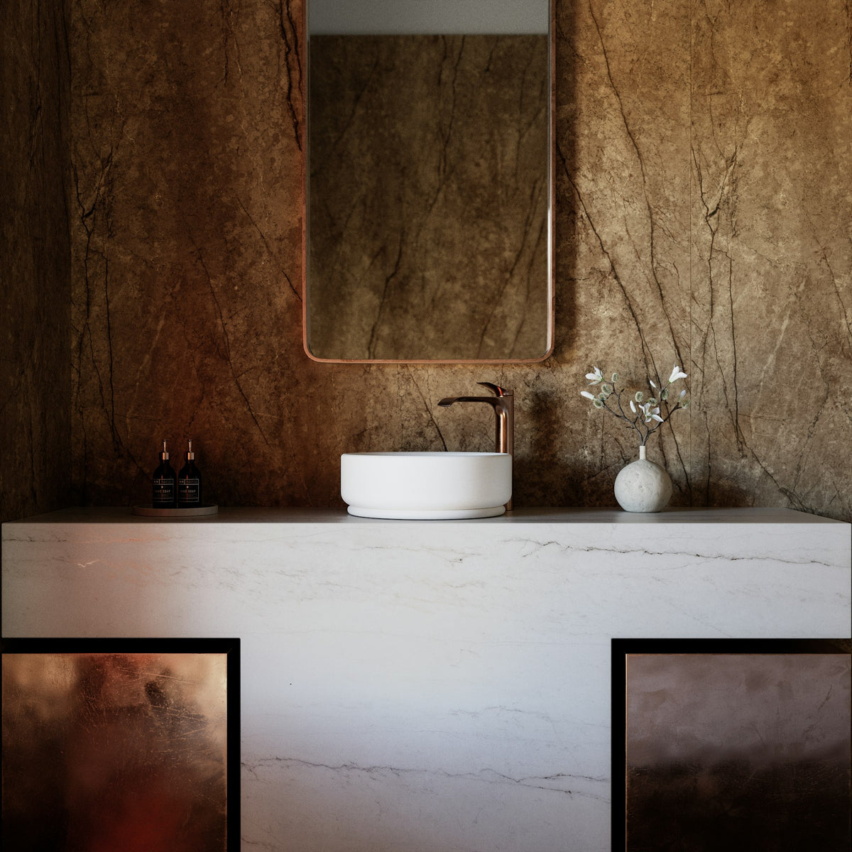 Eclos Ivora — projet eclos bathroom ivora legnd plano detalle a | Union Stone