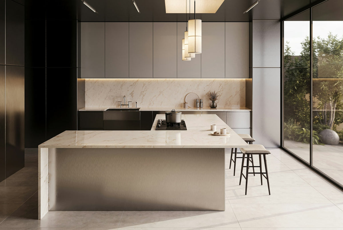 Eclos Landr — projet eclos kitchen 2 landr plano general | Union Stone