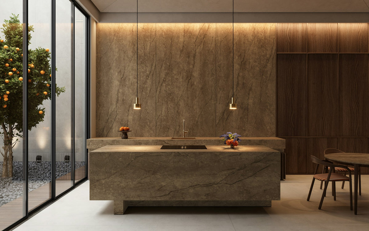 Eclos Legnd — projet eclos kitchen legnd plano general | Union Stone