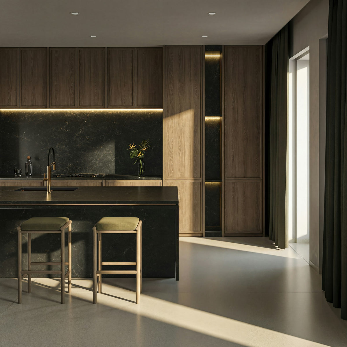Eclos Phantome — projet eclos kitchen 2 phantome plano general | Union Stone