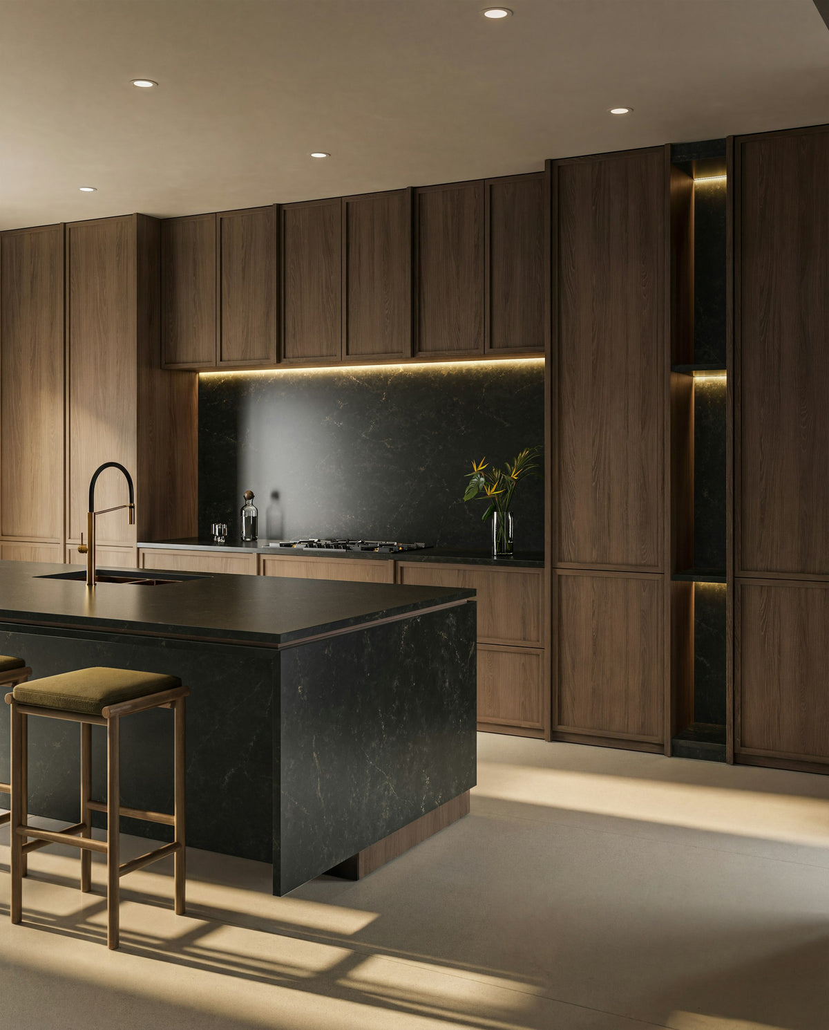 Eclos Phantome — projet eclos kitchen 2 phantome plano medio | Union Stone