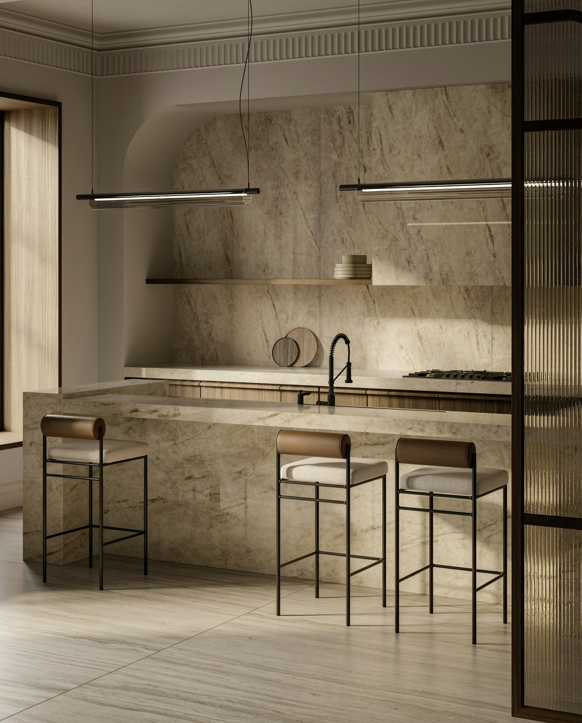 Eclos Tajnar — projet eclos kitchen 1 tajnar plano medio | Union Stone