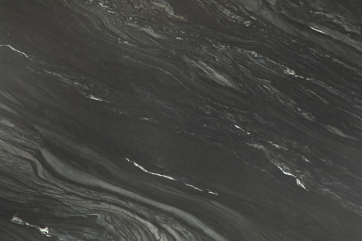HanStone Black Tempest — gros plan matière | Union Stone