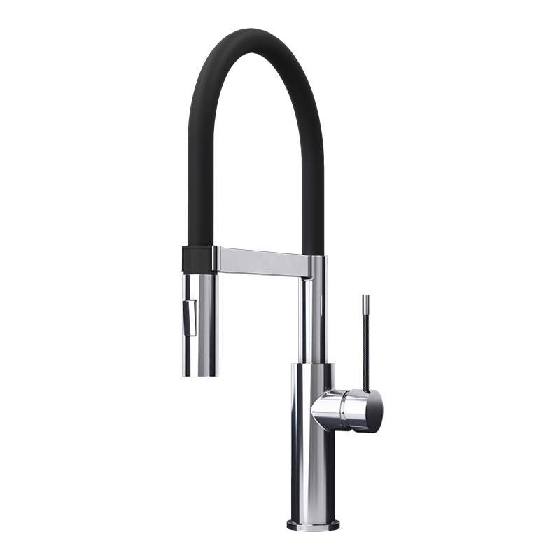 Rubi Soba — Robinet de cuisine mono-commande de style professionnel (RCH91D2SO) — fini Chrome