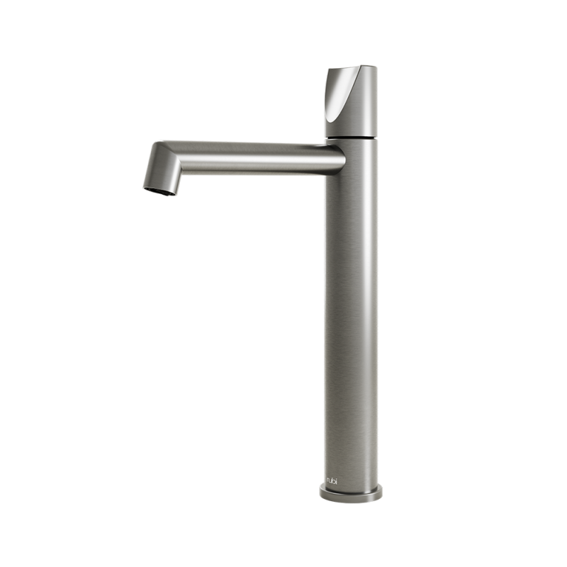 Rubi Moon — Robinet de lavabo monocommande surélevé (RMO11X) — fini Inox brossé