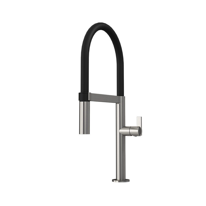 Rubi Nina — Robinet de cuisine mono-commande (RNI91D2S) — fini Inox brossé