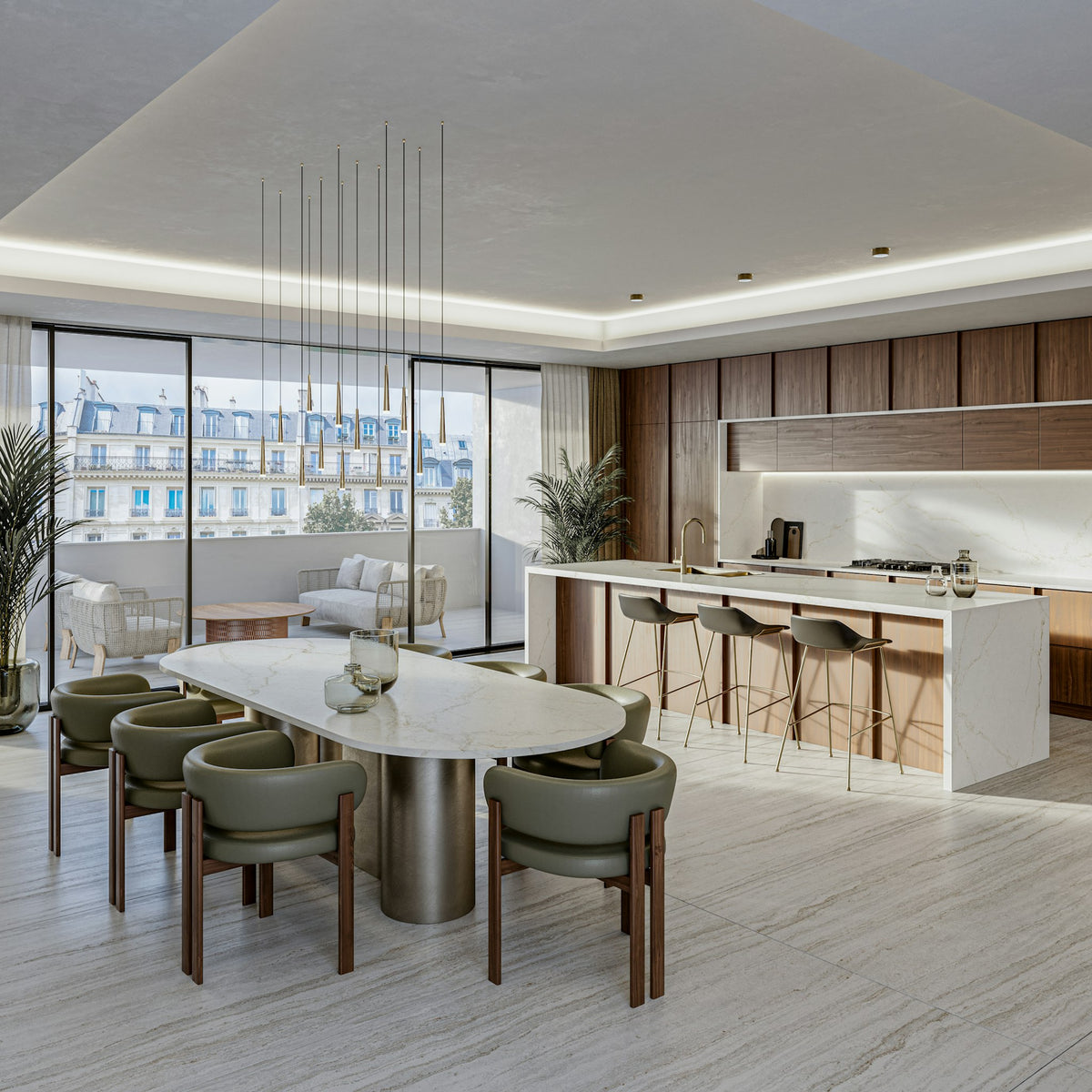 Silestone Blanc Élysée — projet silestone xm european kitchen le chic boheme blanc elysee 1 | Union Stone