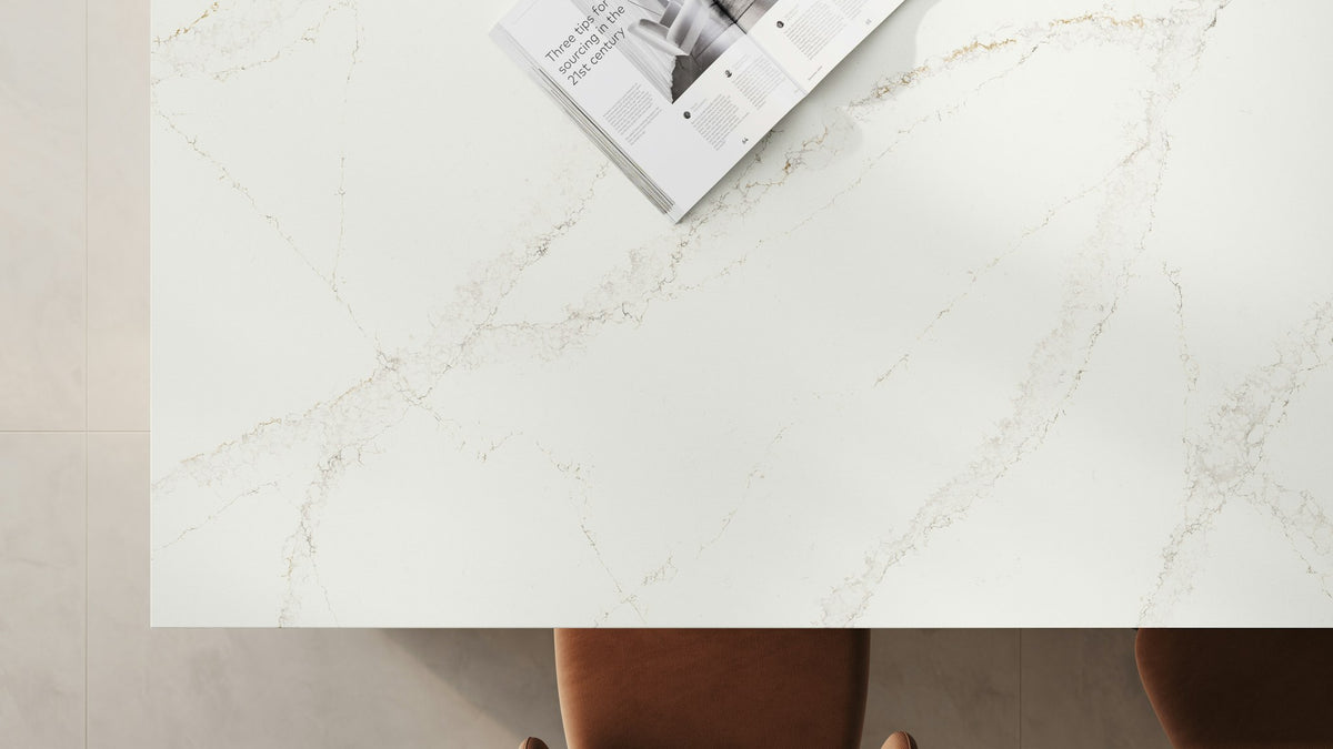 Silestone Bronze Rivers — projet silestone kitchen closeup bronze rivers | Union Stone