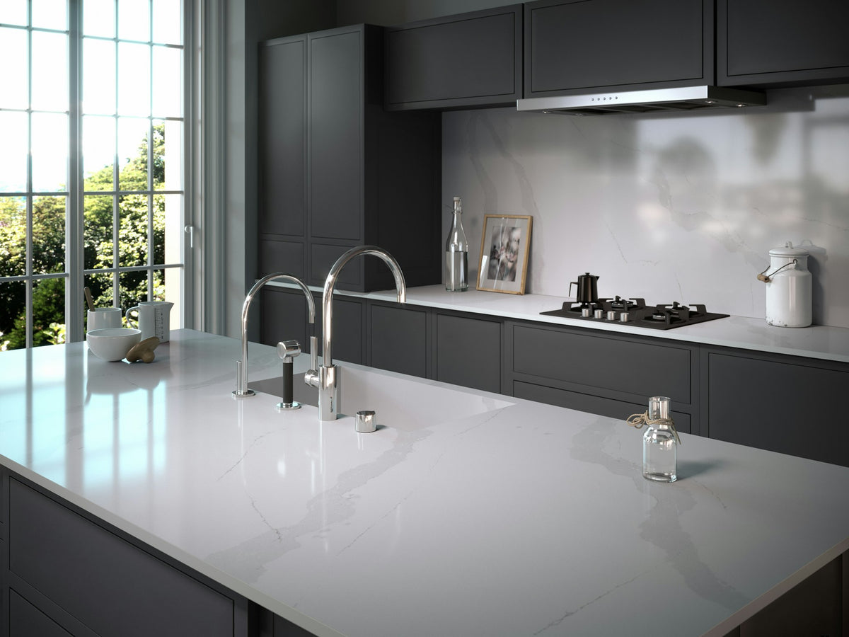 Silestone Classic Calacatta — projet silestone kitchen europea classic calatta | Union Stone
