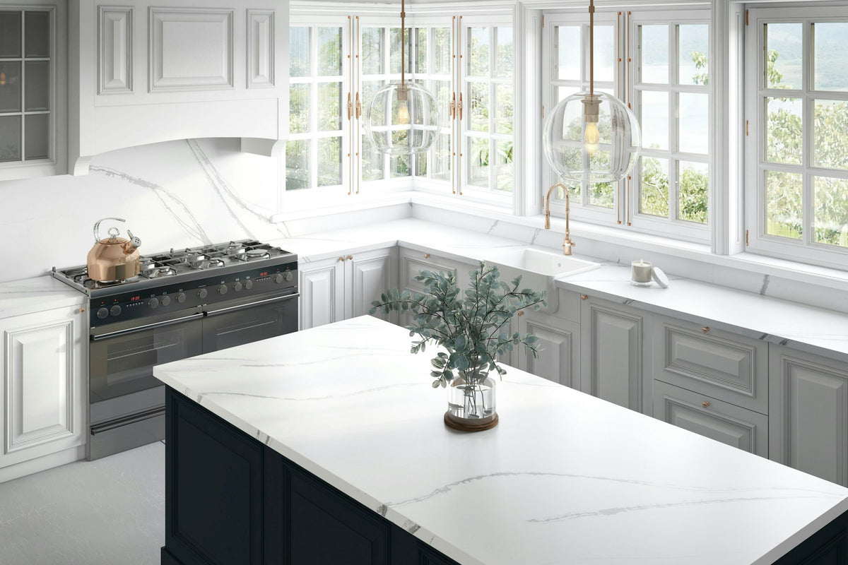 Silestone Et Bella — projet silestone american kitchen eternal bella | Union Stone