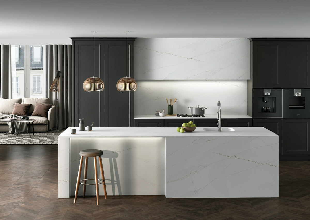Silestone Ethereal Glow — projet silestone kitchen ethereal glow | Union Stone