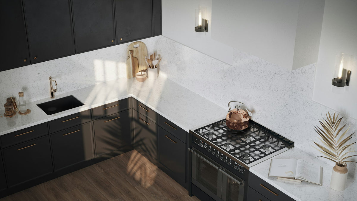 Silestone Lyra — projet silestone l kitchen countertop | Union Stone