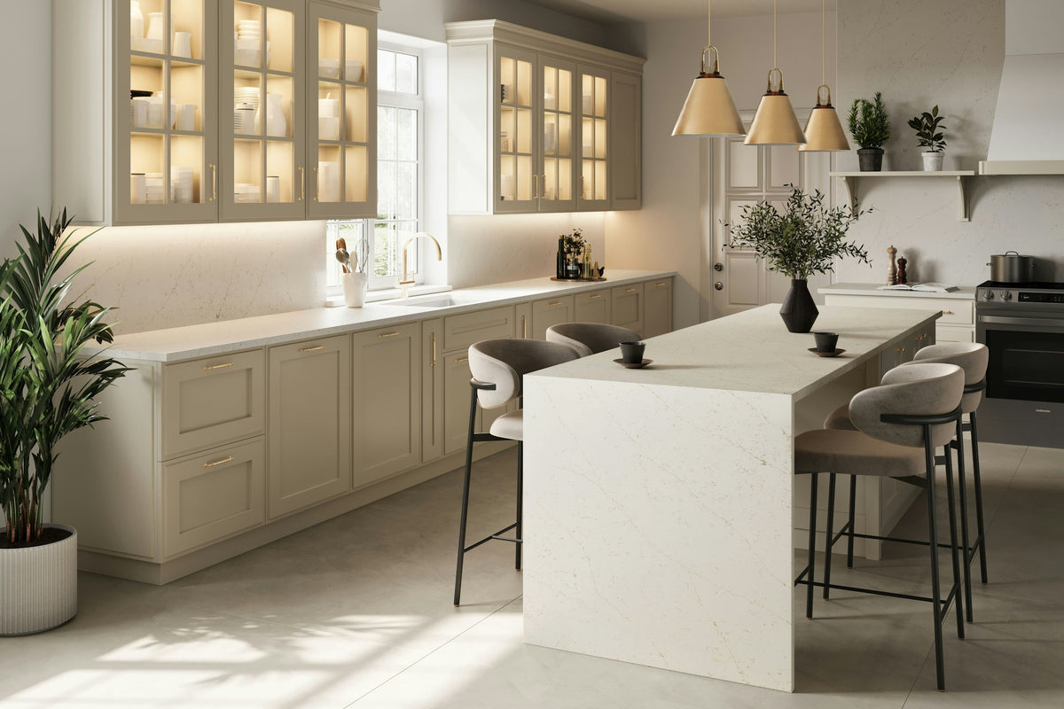 Silestone Persian White — projet silestone kitchen persian white polished | Union Stone