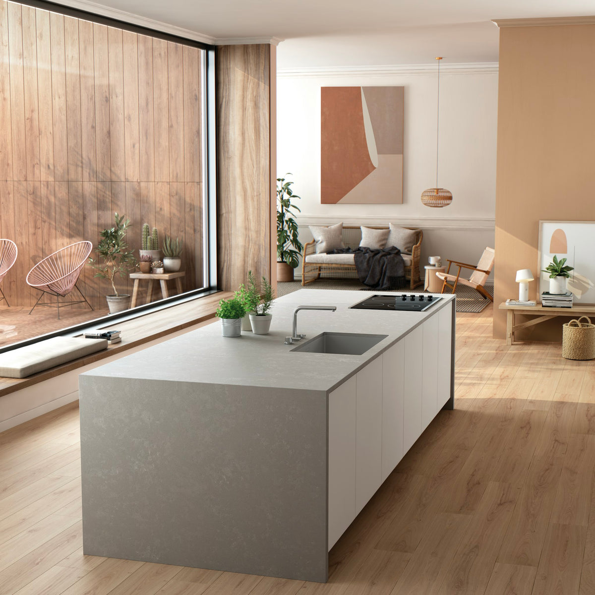 Silestone Poblenou — projet silestone kitchen loft poblenou | Union Stone