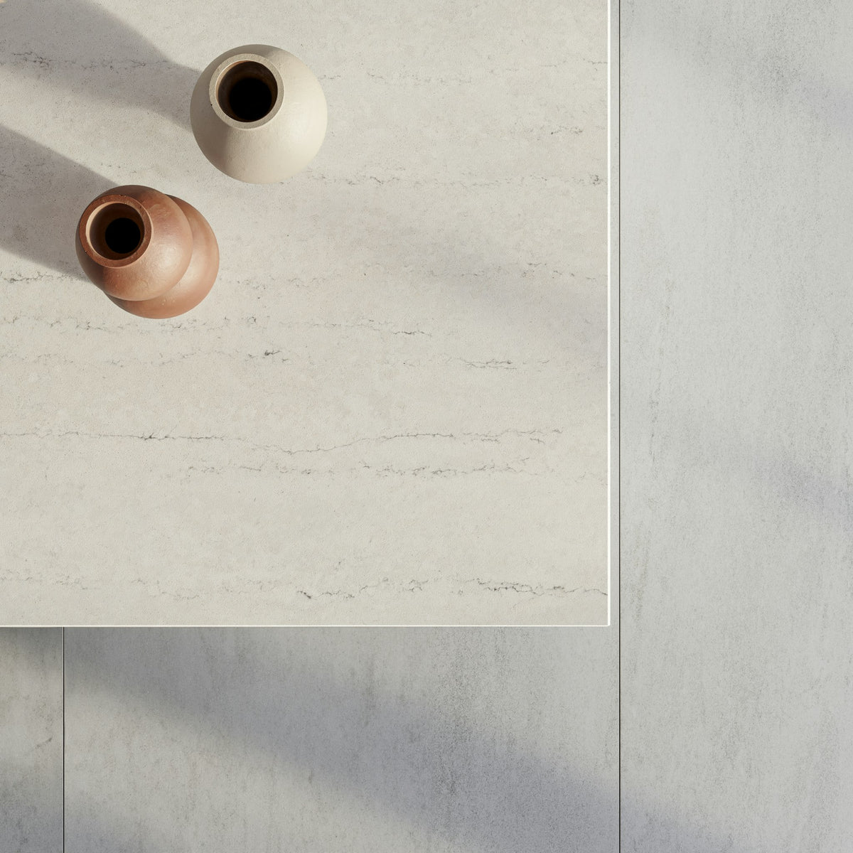 Silestone Raw A — projet earthic kitchen raw a detalle isla limpio | Union Stone