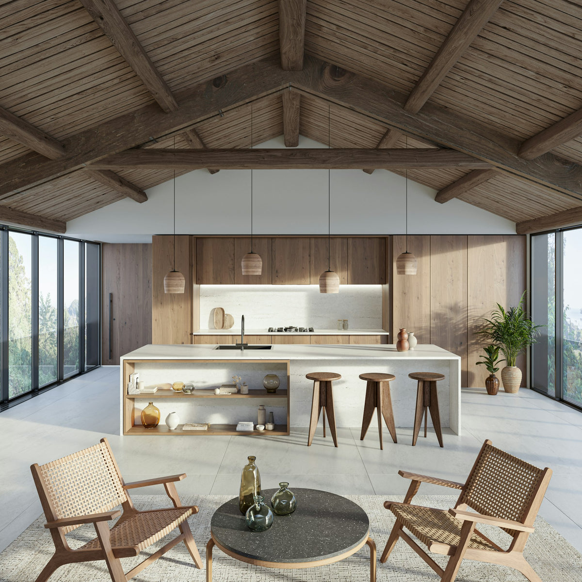 Silestone Raw A — projet earthic kitchen raw a | Union Stone