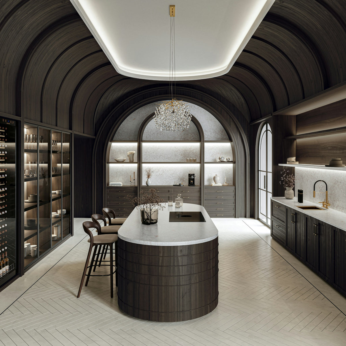 Silestone Riviére Rose — projet silestone xm european kitchen le chic boheme riviere rose 1 v2 | Union Stone