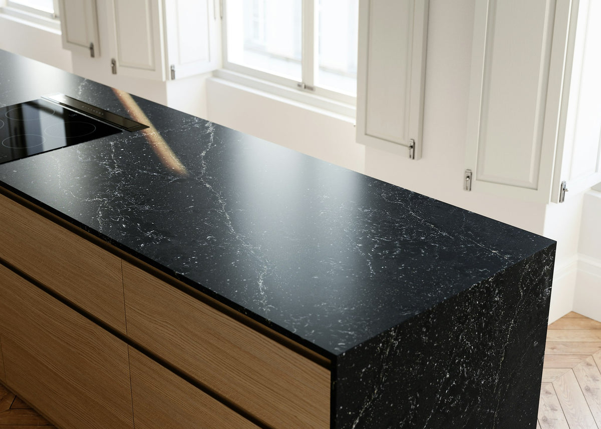 Silestone Romantic Ash — projet silestone kitchen 2 eu le chic romantic ash plano detalle 2 | Union Stone