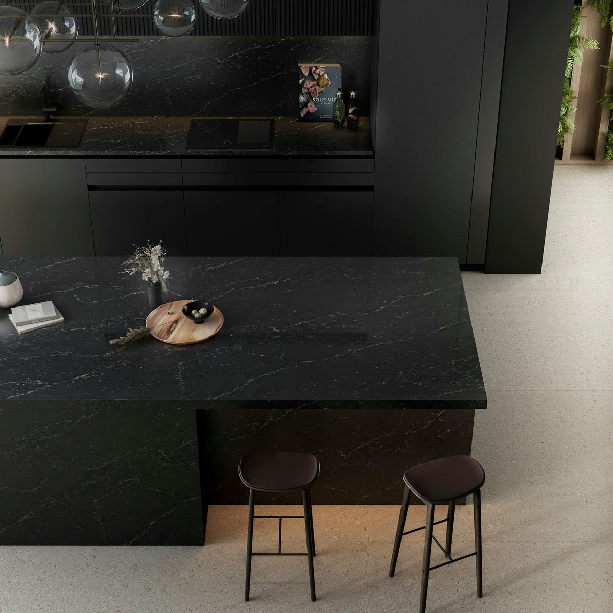 Silestone Romantic Ash — projet silestone kitchen eu le chic romantic ash plano detalle | Union Stone