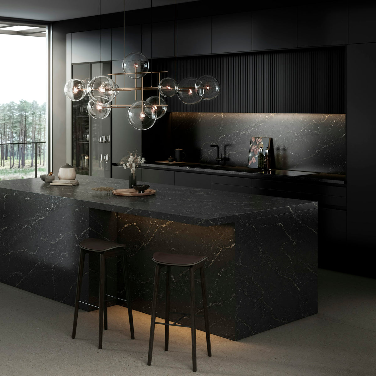 Silestone Romantic Ash — projet silestone kitchen eu le chic romantic ash plano medio | Union Stone