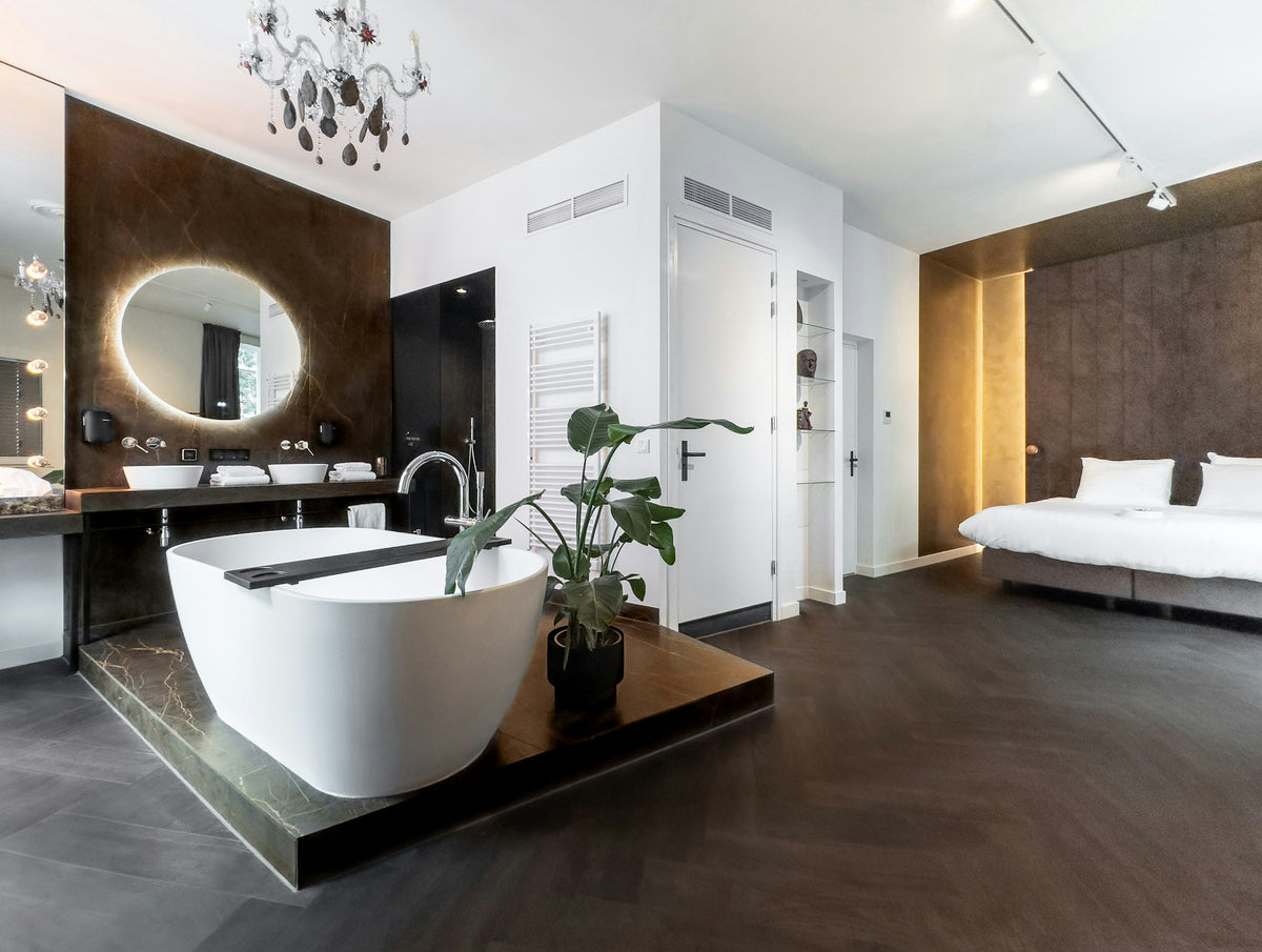 Silestone White Zeus — projet hotel darq | Union Stone